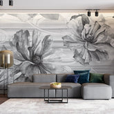 3011-E / Tropical Wallpaper - Watercolor Floral Pattern Peel and Stick Mural for Kitchen and Bathroom - Artevella
